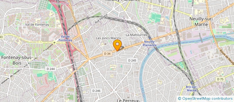 localisation de l'entreprise MONSIEUR DJAMEL ELMEDJADJI à LE PERREUX-SUR-MARNE