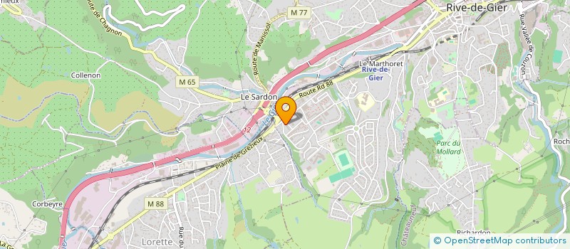 localisation de l'entreprise MONSIEUR DJAMEL FARRADJI  RIVE-DE-GIER