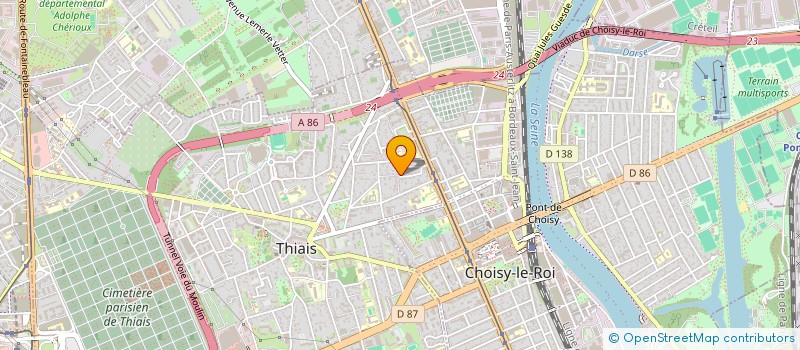 localisation de l'entreprise MONSIEUR DJAMEL FERTAS  THIAIS