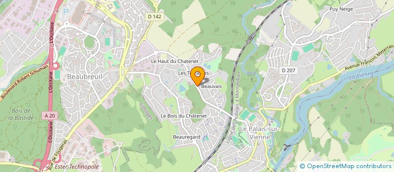 localisation de l'entreprise MONSIEUR DJAMEL FETTAH à LE PALAIS-SUR-VIENNE
