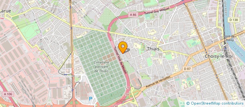 localisation de l'entreprise MONSIEUR DJAMEL GHERBI  THIAIS