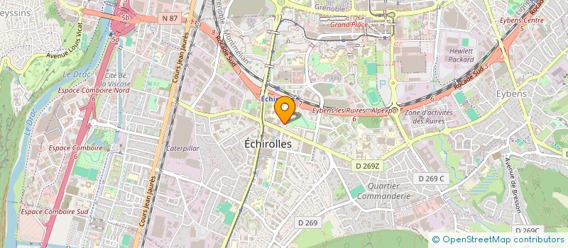 localisation de l'entreprise MONSIEUR DJAMEL GOUFFI à ECHIROLLES
