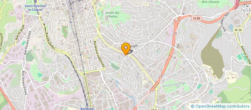 localisation de l'entreprise MONSIEUR DJAMEL GRINE à SAINT-ETIENNE