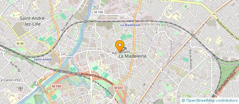 localisation de l'entreprise MONSIEUR DJAMEL GUEMICHE à LA MADELEINE