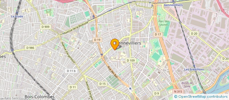 localisation de l'entreprise MONSIEUR DJAMEL GUESSOUM à GENNEVILLIERS