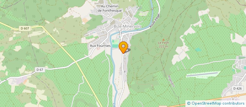 localisation de l'entreprise MONSIEUR DJAMEL HADJ AMAR  BIZE-MINERVOIS