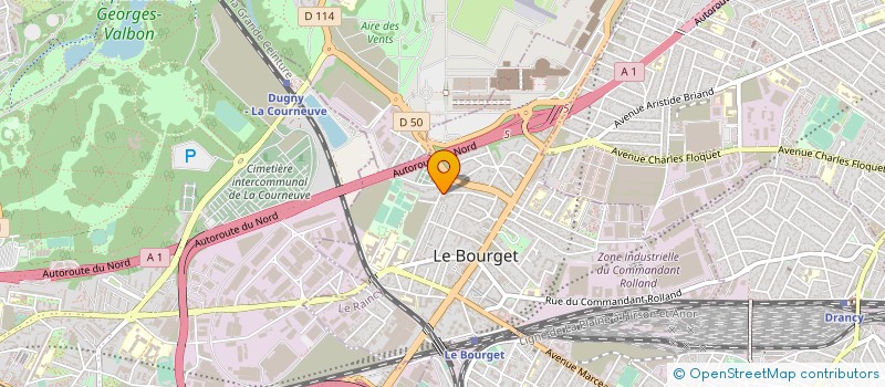 localisation de l'entreprise MONSIEUR DJAMEL HAMMADI à LE BOURGET