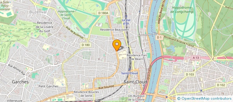 localisation de l'entreprise MONSIEUR DJAMEL HASSAINE à SAINT-CLOUD