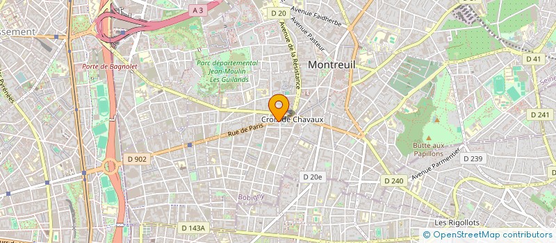 localisation de l'entreprise MONSIEUR DJAMEL HOUACINE à MONTREUIL