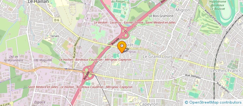 localisation de l'entreprise MONSIEUR DJAMEL KECHAR  MERIGNAC