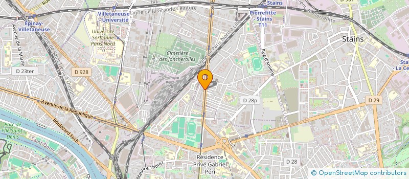 localisation de l'entreprise MONSIEUR DJAMEL KERDEL à PIERREFITTE-SUR-SEINE
