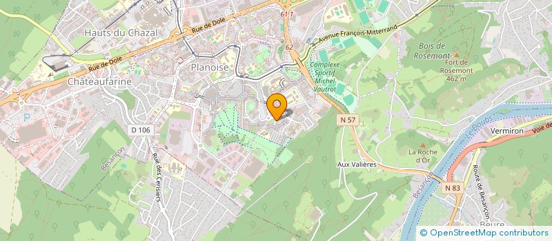 localisation de l'entreprise MONSIEUR DJAMEL LARINOUNA à BESANCON