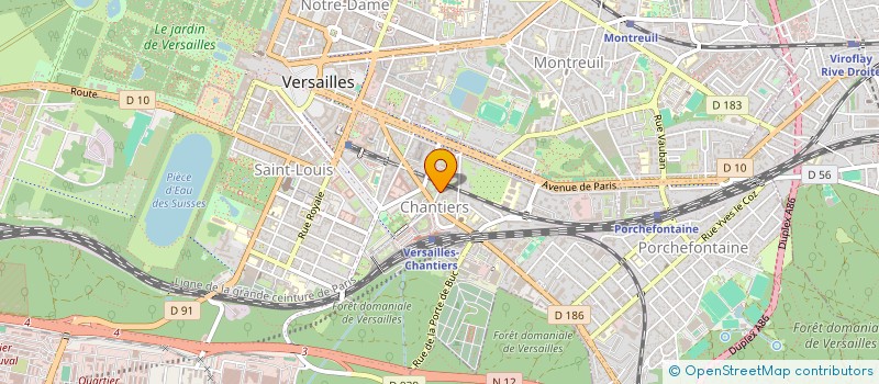 localisation de l'entreprise MONSIEUR DJAMEL LOUERGLI à VERSAILLES