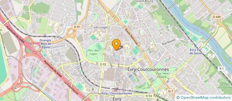 localisation de l'entreprise MONSIEUR DJAMEL LOUNIS à EVRY-COURCOURONNES