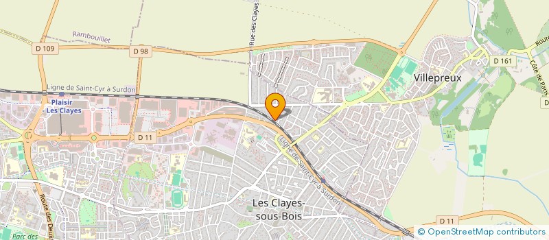 localisation de l'entreprise MONSIEUR DJAMEL MAMOURI  LES CLAYES-SOUS-BOIS