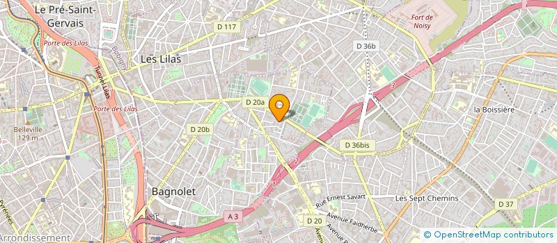localisation de l'entreprise MONSIEUR DJAMEL MEDDAH à BAGNOLET