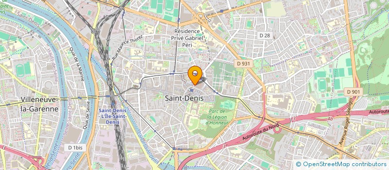 localisation de l'entreprise MONSIEUR DJAMEL MEDDAH à SAINT-DENIS