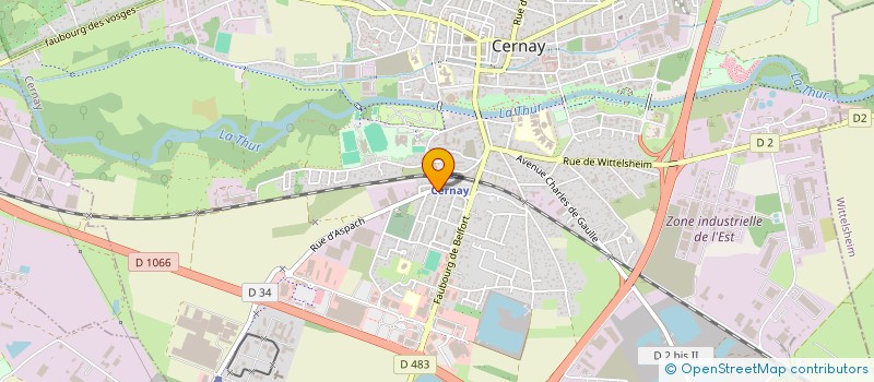 localisation de l'entreprise MONSIEUR DJAMEL MEGHZILI à CERNAY