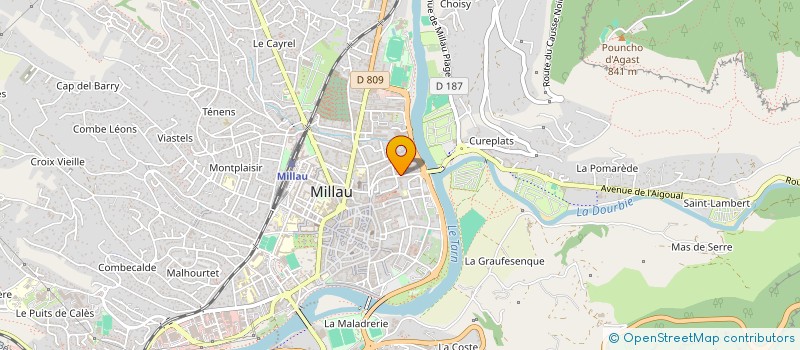 localisation de l'entreprise MONSIEUR DJAMEL MIDOUN  MILLAU