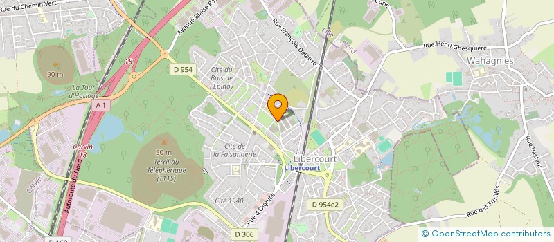 localisation de l'entreprise MONSIEUR DJAMEL NEDJARI  LIBERCOURT