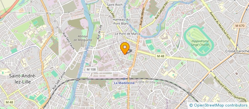 localisation de l'entreprise MONSIEUR DJAMEL OSMANI à MARCQ-EN-BARŒUL