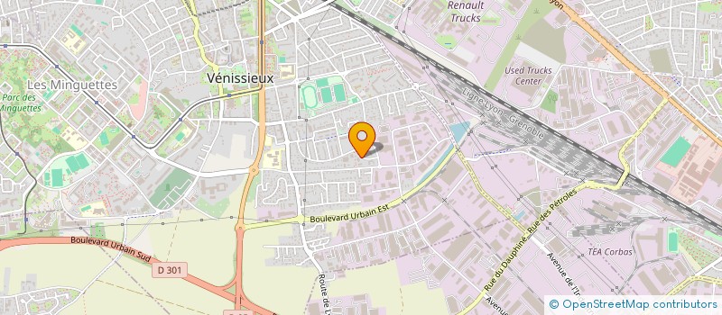 localisation de l'entreprise MONSIEUR DJAMEL RASENNADJA  VENISSIEUX