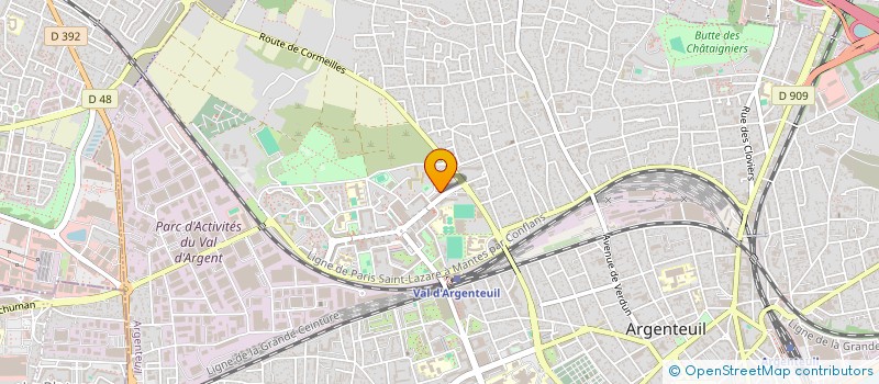 localisation de l'entreprise MONSIEUR DJAMEL REDDAF  ARGENTEUIL