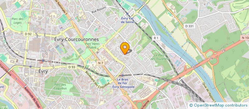 localisation de l'entreprise MONSIEUR DJAMEL SAHNOUNE  EVRY-COURCOURONNES