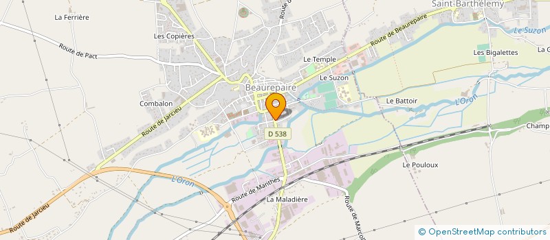 localisation de l'entreprise MONSIEUR DJAMEL SOUABEG  BEAUREPAIRE