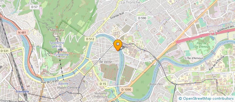 localisation de l'entreprise MONSIEUR DJAMEL TOUATI  GRENOBLE