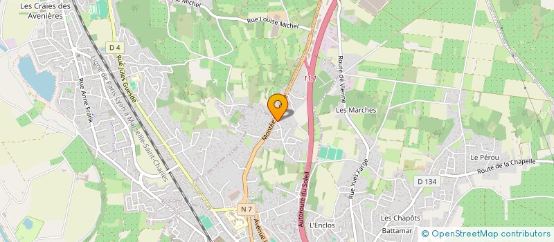 localisation de l'entreprise MONSIEUR DJAMEL ZERROUKI  LE PEAGE-DE-ROUSSILLON