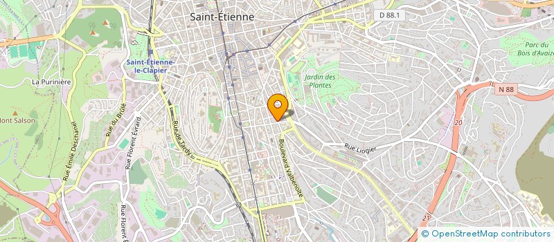 localisation de l'entreprise MONSIEUR DJAMELE HAMITOUCHE à SAINT-ETIENNE