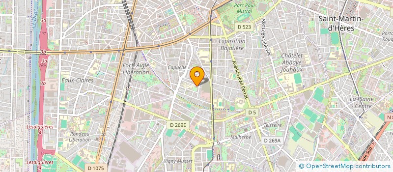 localisation de l'entreprise MONSIEUR DJAMIL KAZI-TANI à GRENOBLE