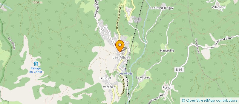 localisation de l'entreprise MONSIEUR DJAMPAL AHNI  LES ALLUES