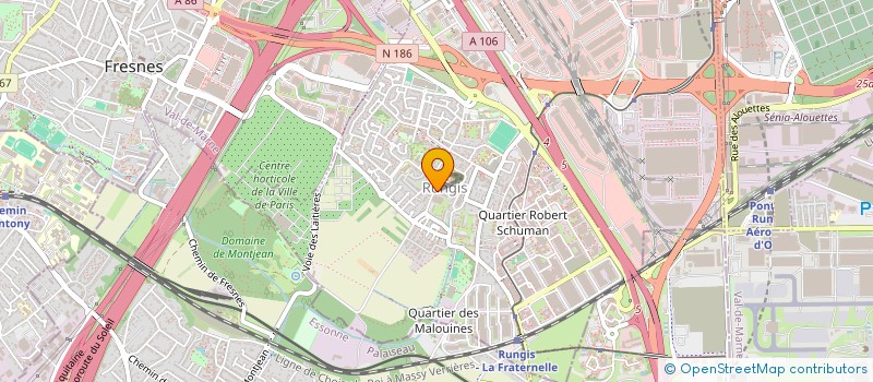 localisation de l'entreprise MONSIEUR DJANGO MAGASSA  RUNGIS