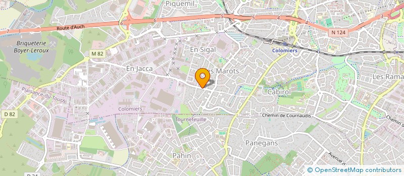 localisation de l'entreprise MONSIEUR DJANTLEMANE CHAZOULY à COLOMIERS