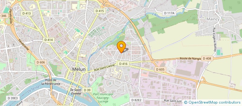 localisation de l'entreprise MONSIEUR DJANYS MARIE-CLAIRE  MELUN