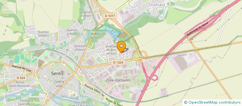 localisation de l'entreprise MONSIEUR DJAOUAD BAKIRI  SENLIS