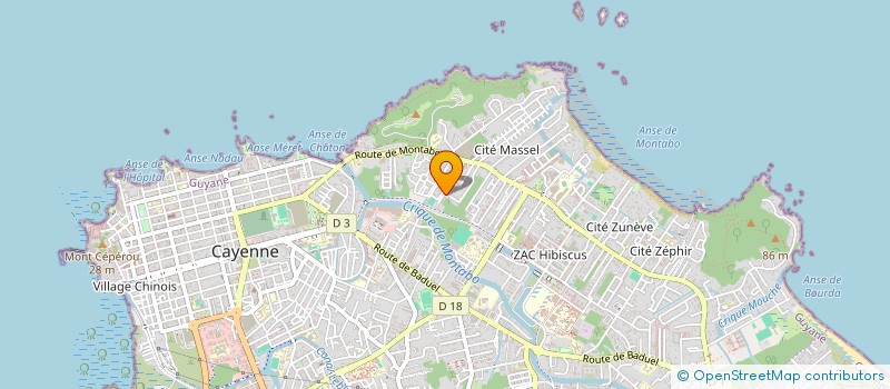 localisation de l'entreprise MONSIEUR DJARWAN THOMAS  CAYENNE