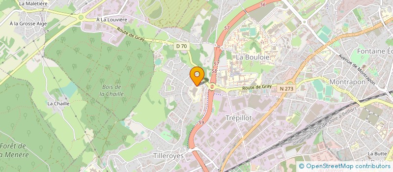 localisation de l'entreprise MONSIEUR DJAVAD MOFID à BESANCON