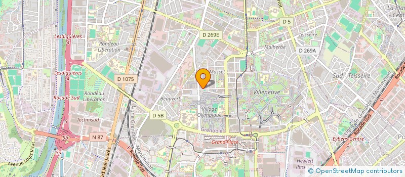 localisation de l'entreprise MONSIEUR DJEBBAR BOUHAMDANI  GRENOBLE