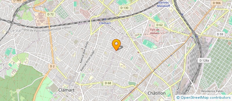 localisation de l'entreprise MONSIEUR DJEBLIN ZAHBI à CHATILLON