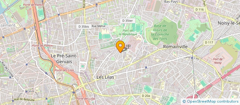localisation de l'entreprise MONSIEUR DJEFFAR HAOUANOH à LES LILAS