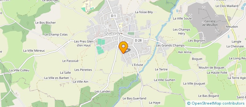 localisation de l'entreprise MONSIEUR DJEFFERSON LEVIS  QUESSOY