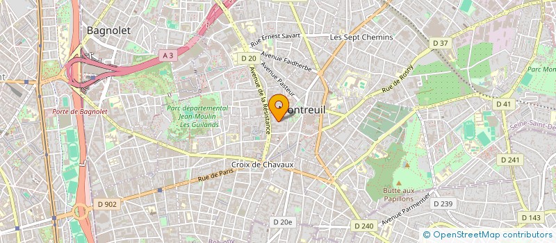 localisation de l'entreprise MONSIEUR DJEKOULI ZOUKOUBA à MONTREUIL