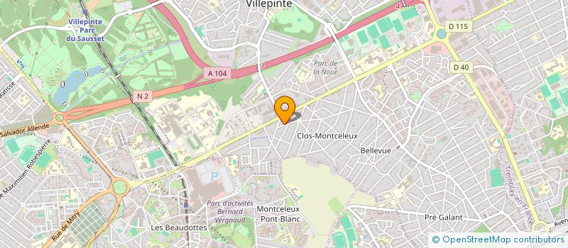 localisation de l'entreprise MONSIEUR DJELLEL ALOUACHE à VILLEPINTE
