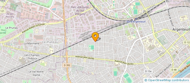 localisation de l'entreprise MONSIEUR DJELLOUL ABDELAZIZ  ARGENTEUIL