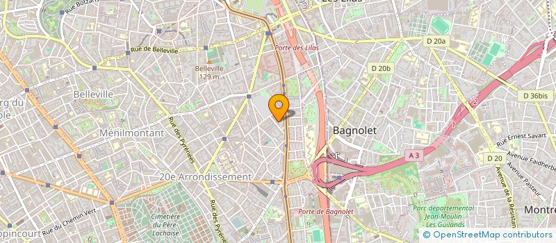 localisation de l'entreprise MONSIEUR DJELLOUL BELDJERBA  PARIS 19