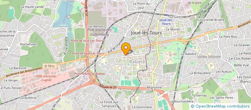 localisation de l'entreprise MONSIEUR DJELLOUL BELGHIT à JOUE-LES-TOURS