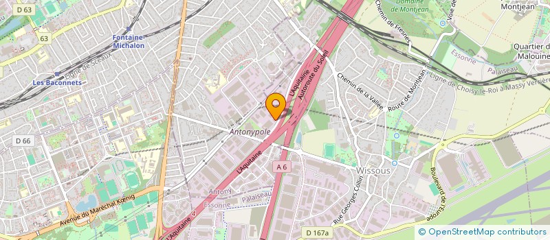 localisation de l'entreprise MONSIEUR DJELLOUL BELMADANI à ANTONY